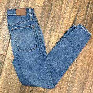Madewell Blue Skinny High Rise Jeans